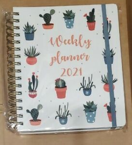 2021 Weekly planner with cactus images