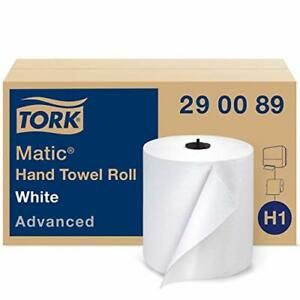 Tork Matic Advanced Paper Towel Roll H1 Paper Hand Towel 290089 100% Recycled...