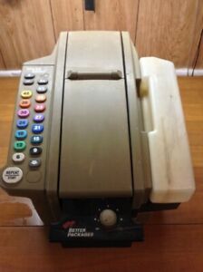 Better Pack 555eS electronic gum kraft packing tape dispenser complete working