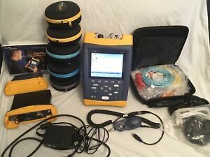 Fluke Networks OF-500 OTDR SM MM OptiFiber Fibre Analyser W/OFTM-5732 OFTM-5612B