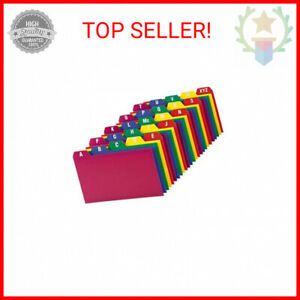 Oxford Poly Index Card Guide Set, 3 x 5 Inches, A-Z, 1/5 Inch Cut Tabs, Asso …