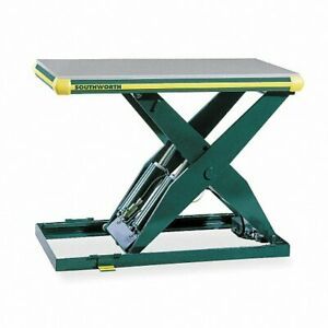SOUTHWORTH LL2.0-32.5-48x48 FS SCISSOR LIFT TABLE, 2,000 LB CAP., 4ZC12, NEW!