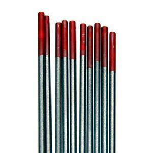 Techniweld USA Tungsten Electrodes, 2% Thoriated, 1/8&#034; x 7&#034;, TU2T1257