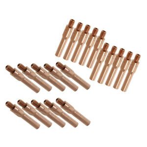 10 Pcs Red Copper Gas Shielded Weld Welding Contact Nozzle 1.2mm+1.4mm