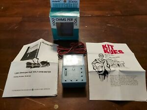 Vintage Radio Shack Archer Kit Multitester 28-4012A 1000 OHMS Per Volt