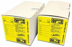 (2) Two Pack - Genuine Versa-tag Key Tags, Self-Protecting (2 Boxes) Yellow