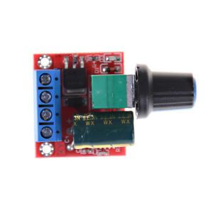 Mini DC Motor PWM Speed Controller 5A 4.5V-35V Speed Control Switch LED DimmeCAL