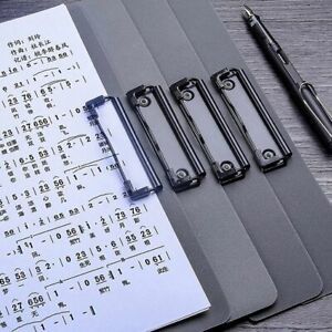 School Stationery Writing Pad A4 Clipboard With Metal Hook Plastic File Folder