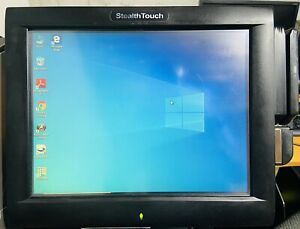 PIONEER POS STEALTH TOM-M5 TOUCHSCREEN 15&#034; POINT OF SALE W/ CARD READER