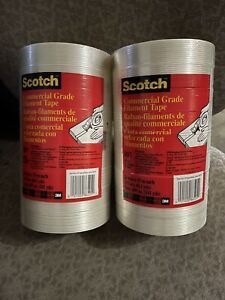3M Scotch 897 Filament Strapping Tape: 1 in. x 60 yds. (Clear)
