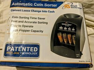 Automatic Counter Coin Nickel Dime Quarter Separator W/ Anti Jam Sorter Machine