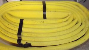 FIRE HOSE 5&#034; FLAT BOAT DOCK BUMPER RAILING MOORING HOSE 22&#039; ft, Yellow