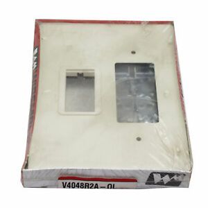 WIREMOLD LEGRAND V4048 V4048R2A-OL 6&#034; OVERP-LAP PLATE DECORA 2A, IVORY