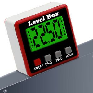 Backlit Digital Inclinometer Level Box Gauge Angle Meter Finder Protractor 360°