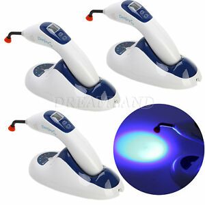3x Denjoy Dental Cordless LED Lamp Curing Light Powerful Resin Cure W/Lightmeter