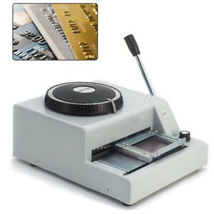 72 Letter Manual Embosser Machine Card printer Stamping Embosser For credit VIP