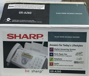 Sharp Plain Paper Inkjet Fax Machine UX-A260 NEW in a box!