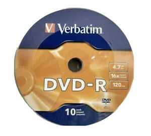 Verbatim 10 Pack 4.7GBDVD-R 16x 120 Minutes Recordable