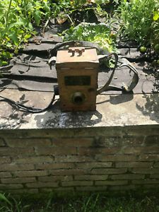 Vintage  WESTERN ELECTRIC BELL Telephone  LINEMANS OAK TEST BOX SET dove tailed