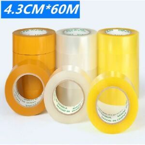 Buff Brown Clear Parcel Packaging Tape Strong Scotch Fragile 48mmx66m of Rolls