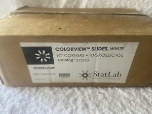 Statlab Colorview Slides White 90 Degree Corners 315/90 10 Gross