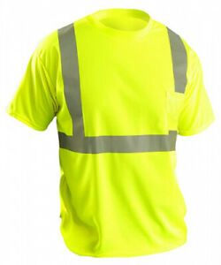 (Class 2 / Short Sleeve, 4X-Large, Yellow (High Visibility)) - OccuNomix