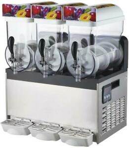 Commercial 3 Tank Frozen Drink Slush Slushy Making Machine Smoothie Maker U