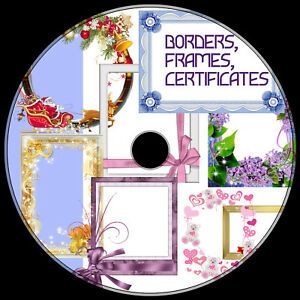 BORDERS, FRAMES, CERTIFICATES .png &amp; vector 1000+ best clip art ROYALTY-FREE DVD