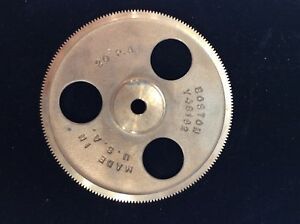 BOSTON GEAR Y48192 External Tooth Spur Gear 48 Pitch 20 PA Solid BRASS 192 Teeth