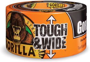 2.88&#034; X 30 Yard Black Double Thick Adhesive Gorilla Tape