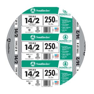 Southwire Service Entry Electrical Cable 250 ft. 14/2 Grounded Pre-Cut Length