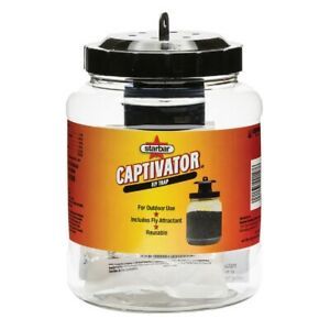 Starbar CAPTIVATOR FLY TRAP break-resistant reusable jar Includes fly attractant