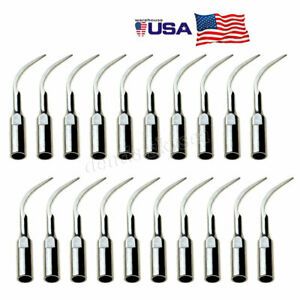 20* Dental Use Ultrasonic Scaler Scaling Periodontal tip PD1 Use for SATELEC&amp;DTE