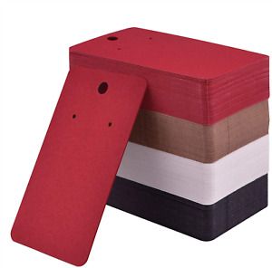Coopay 200 Pieces Earring Display Card Earring Card Holder Blank Kraft Paper ...