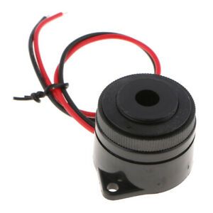 12V Active Buzzer DC Piezoelectric Buzzer Long Continous Beep Tone W/ Leading