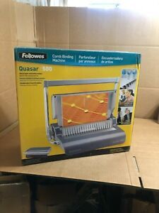 Fellowes Quasar Manual Comb Binding Machine - Manual - Combbind - 500 Sheet[s] ~