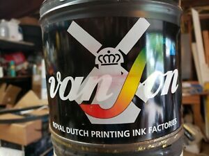 New 5 lb. Van Son Pantone Yellow Printing Ink