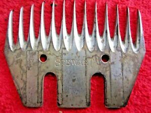 NOS ANTIQUE VINTAGE STEWART SHEEP SHEARS CLIPPERS TOOL 13 TINE BLADE