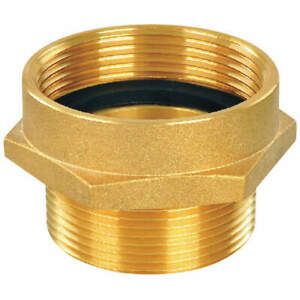 GRAINGER APPROVED 6AKD1 Fire Hose Adapter,1&#034;,NPT,1-1/2&#034;,NST