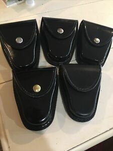 Lot Of 5 Gould &amp; Goodrich Handcuff Case H70 Hi-Gloss Black