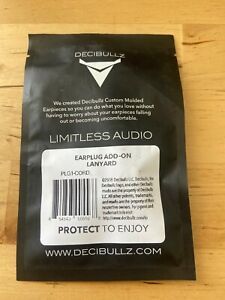 Decibullz Custom Earplug Lanyard PLG1-CORD New