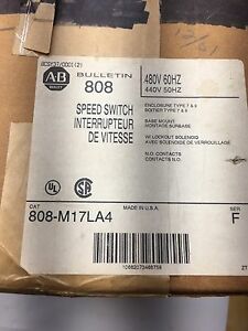 NEW SEALED Allen Bradley Speed Switch Cat # 808-M17LA4