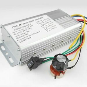 DC 12V 24V 36V 48V PWM Soft Start Reversible Motor Speed Control Controller