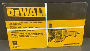 New Dewalt DWD450 1/2&#034; VSR Stud &amp; Joist Drill w/ Clutch Dual Speed Range - 11amp