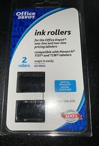 Office Depot Brand Ink Rollers For Monarch 1131/1136 Pricemarkers, Pack Of 2