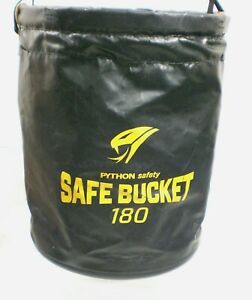 Python Safety Safe Bucket 180lb Load Rated Hook and Loop Vinyl  USED