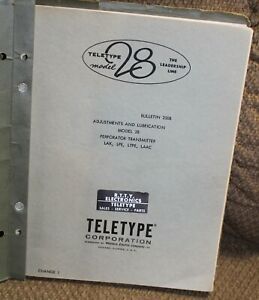 Teletype Model 28 Bulletin 250B- Model 28