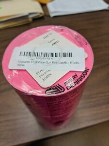 GENUINE MONARCH pink LABELS FOR 1131 GUN 8 ROLLS new