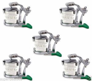 5Pcs MagicArt-2 Adjustable Articulator Dental Lab Equipment Full Teeth Model LW5