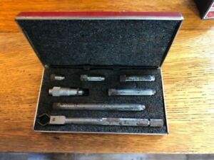 Starrett Inside Micrometer Set, 2 - 6&#034; range in the original (well used) case.
